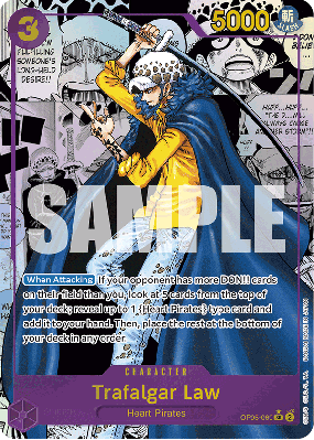 Carte One Piece Trafalgar Law OP05-069 SR MANGA RARE PRB01