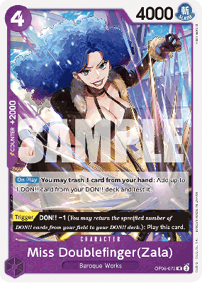 Carte One Piece Miss Doublefinger (Zala) OP05-073 UC PRB01