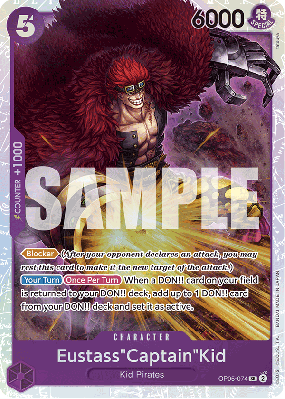 Carte One Piece Eustass "Captain" Kidd OP05-074 SR PRB01