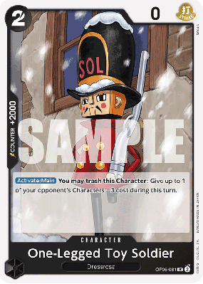 Carte One Piece Soldat unijambiste OP05-081 UC PRB01