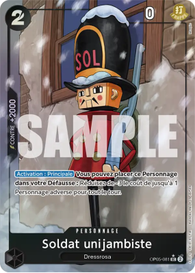 Carte One Piece Soldat unijambiste OP05-081 UC ALT ART PRB01
