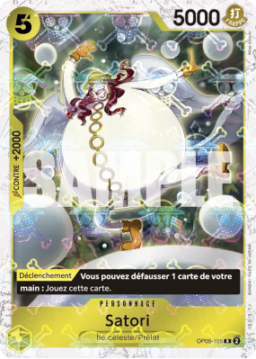 Carte One Piece Satori OP05-105 R JOLLY ROGER FOIL PRB01