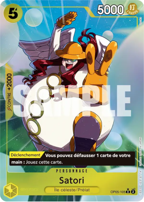 Carte One Piece Satori OP05-105 R ALT ART 2 PRB01