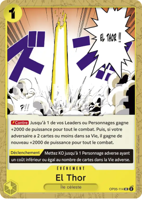 Carte One Piece El Thor OP05-114 UC PRB01