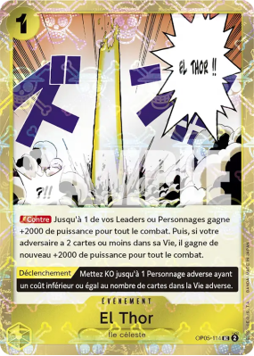 Carte One Piece El Thor OP05-114 UC JOLLY ROGER FOIL PRB01