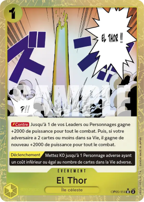 Carte One Piece El Thor OP05-114 UC ALT ART PRB01