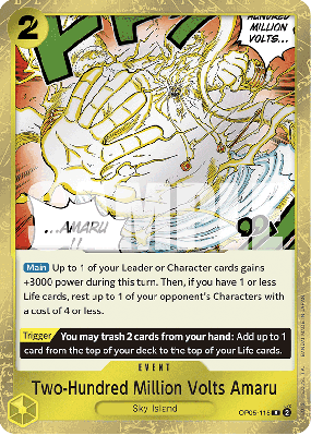 Carte One Piece 200 millions de volts Amal OP05-115 R PRB01