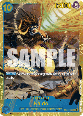 Carte One Piece Kaido OP05-118 SEC PRB01