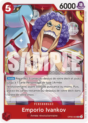 Carte One Piece Emporio Ivankov OP06-003 UC PRB01