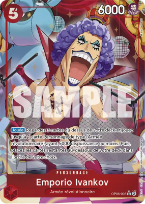 Carte One Piece Emporio Ivankov OP06-003 UC ALT ART PRB01