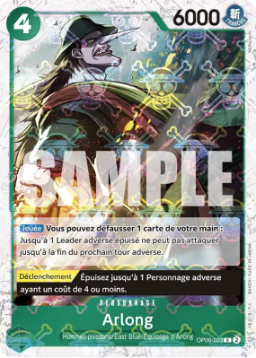 Carte One Piece Arlong OP06-023 R JOLLY ROGER FOIL PRB01