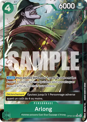 Carte One Piece Arlong OP06-023 R ALT ART PRB01