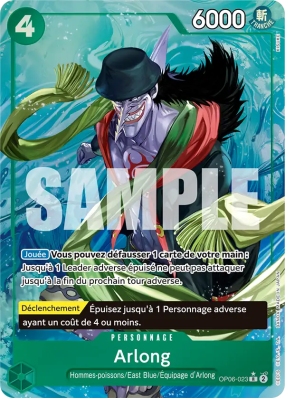 Carte One Piece Arlong OP06-023 R ALT ART 2 PRB01