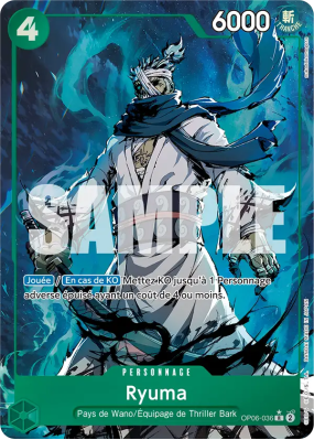 Carte One Piece Ryuma OP06-036 R ALT ART 2 PRB01