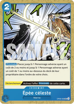 Carte One Piece Épée céleste OP06-056 UC PRB01