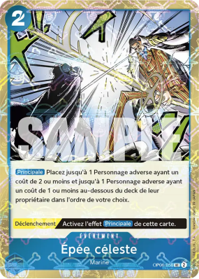 Carte One Piece Épée céleste OP06-056 UC JOLLY ROGER FOIL PRB01