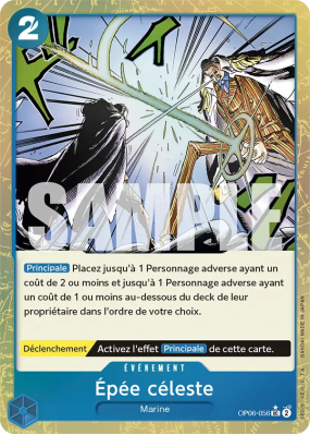 Carte One Piece Épée céleste OP06-056 UC ALT ART PRB01