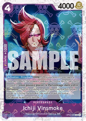 Carte One Piece Ichiji Vinsmoke OP06-060 C JOLLY ROGER FOIL PRB01
