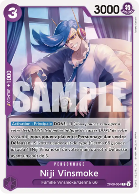 Carte One Piece Niji Vinsmoke OP06-064 C PRB01