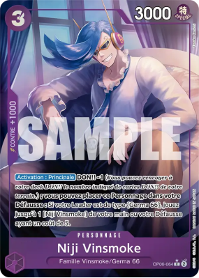 Carte One Piece Niji Vinsmoke OP06-064 C ALT ART PRB01