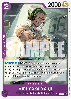 Carte One Piece Yonji Vinsmoke OP06-066 C PRB01