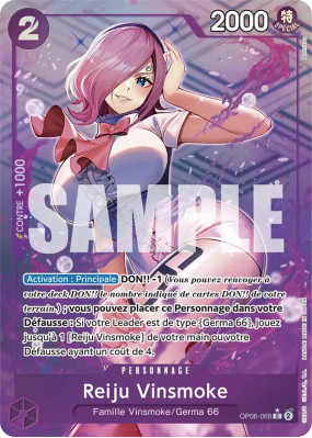 Carte One Piece Reiju Vinsmoke OP06-068 C ALT ART PRB01