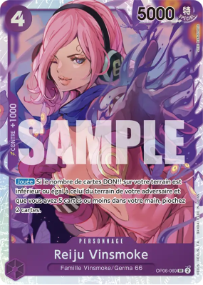 Carte One Piece Reiju Vinsmoke OP06-069 SR PRB01