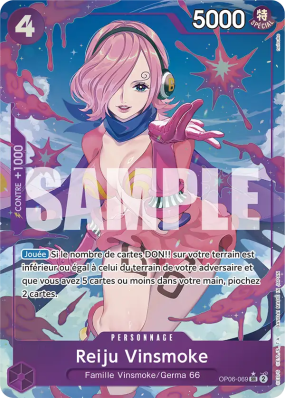 Carte One Piece Reiju Vinsmoke OP06-069 SR ALT ART PRB01