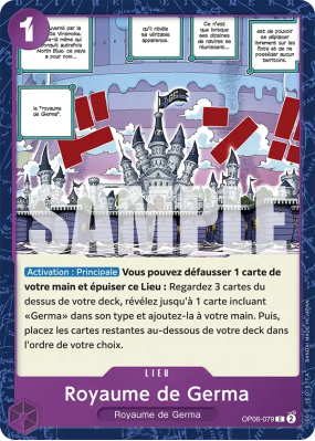 Carte One Piece Royaume de Germa OP06-079 C PRB01