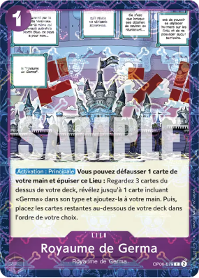 Carte One Piece Royaume de Germa OP06-079 C JOLLY ROGER FOIL PRB01