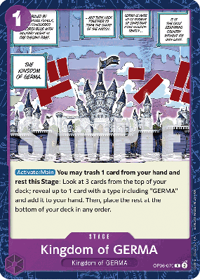 Carte One Piece Royaume de Germa OP06-079 C PRB01