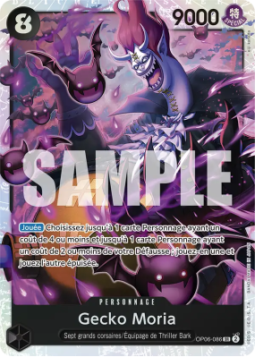 Carte One Piece Gecko Moria OP06-086 SR PRB01