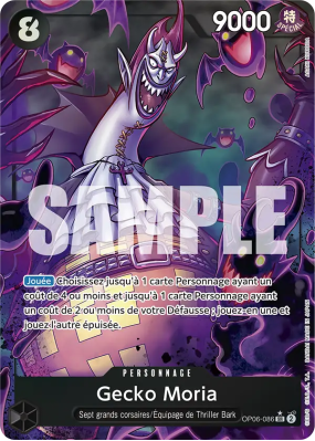 Carte One Piece Gecko Moria OP06-086 SR ALT ART PRB01