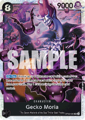 Carte One Piece Gecko Moria OP06-086 SR PRB01