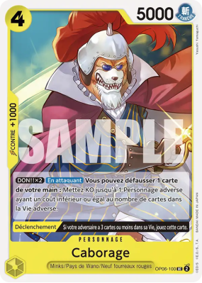Carte One Piece Caborage OP06-100 UC PRB01