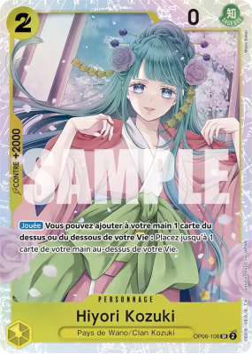 Carte One Piece Hiyori Kozuki OP06-106 SR PRB01