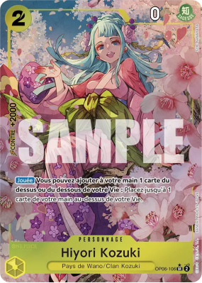 Carte One Piece Hiyori Kozuki OP06-106 SR ALT ART PRB01