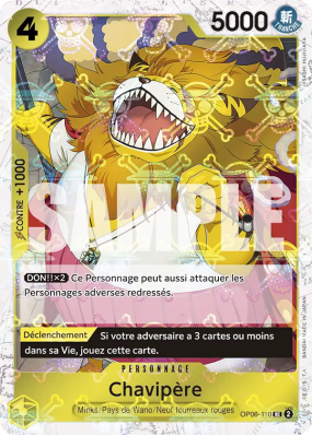 Carte One Piece Chavipère OP06-110 UC JOLLY ROGER FOIL PRB01