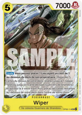 Carte One Piece Wiper OP06-114 UC PRB01