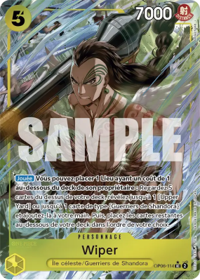 Carte One Piece Wiper OP06-114 UC ALT ART PRB01