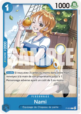 Carte One Piece Nami P-053 P PRB01
