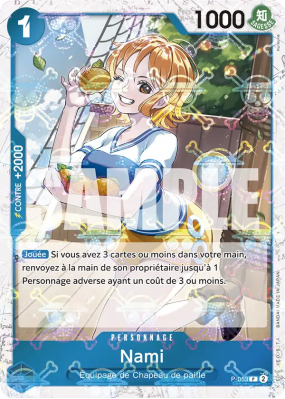 Carte One Piece Nami P-053 P JOLLY ROGER FOIL PRB01
