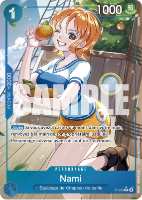 Carte One Piece Nami P-053 P ALT ART PRB01