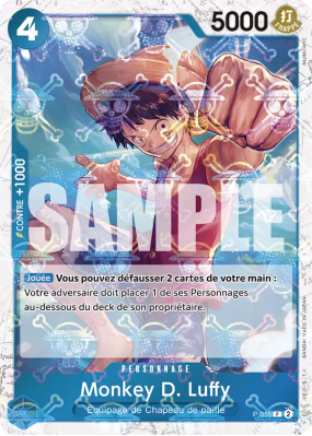 Carte One Piece Monkey D. Luffy P-055 P JOLLY ROGER FOIL PRB01