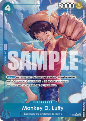 Carte One Piece Monkey D. Luffy P-055 P ALT ART PRB01