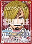 Carte One Piece Sanji PRB01-001 L ALT ART