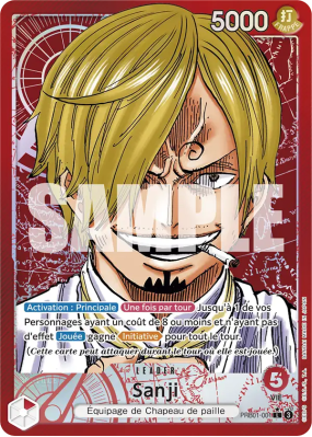 Carte One Piece Sanji PRB01-001 L ALT ART
