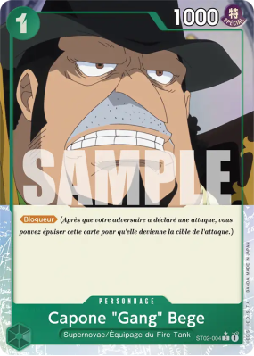 Carte One Piece Capone "Gang" Bege ST02-004 C ALT ART PRB01