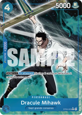 Carte One Piece Dracule Mihawk ST03-005 C ALT ART PRB01