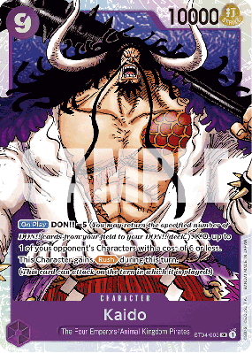 Carte One Piece Kaido ST04-003 SR PRB01